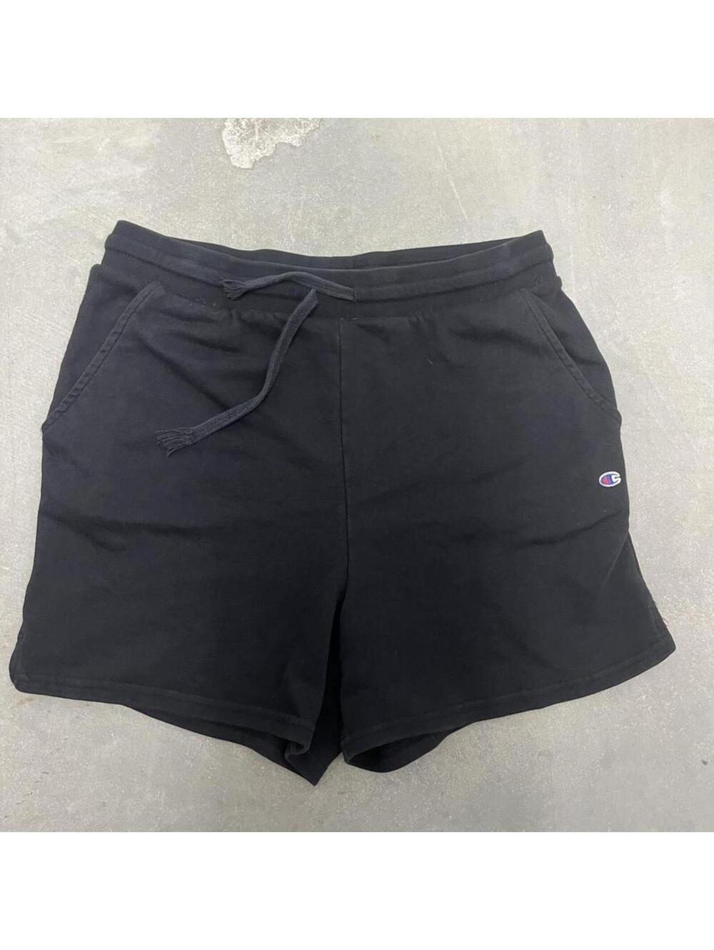 Champion Sweat Shorts Black Large Athletic Gym Lounge Casual Mens